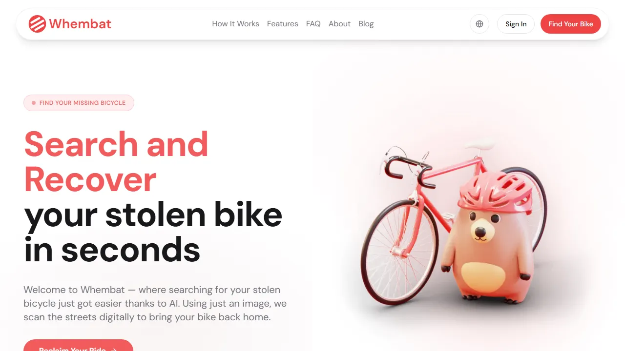 hembat.com - AI Theft Detection for Stolen Bikes Online screenshot