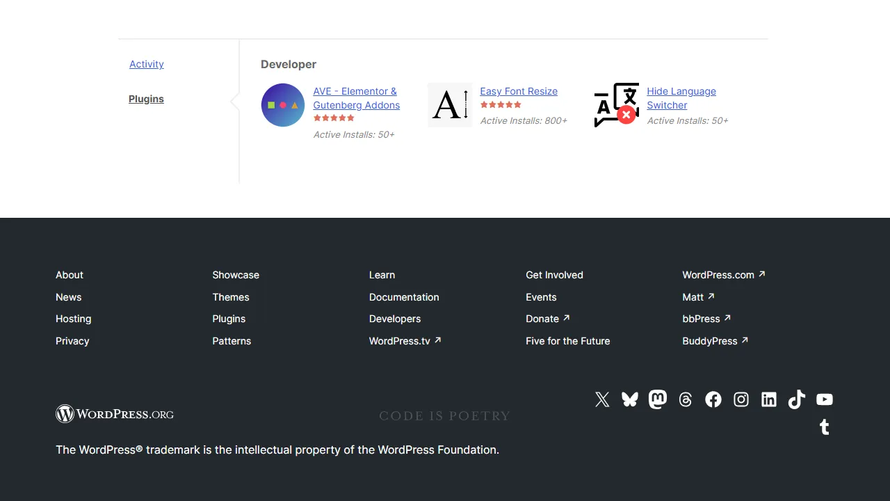 Alex M. - WooCommerce WordPress Plugins Elementor Pro Addons screenshot