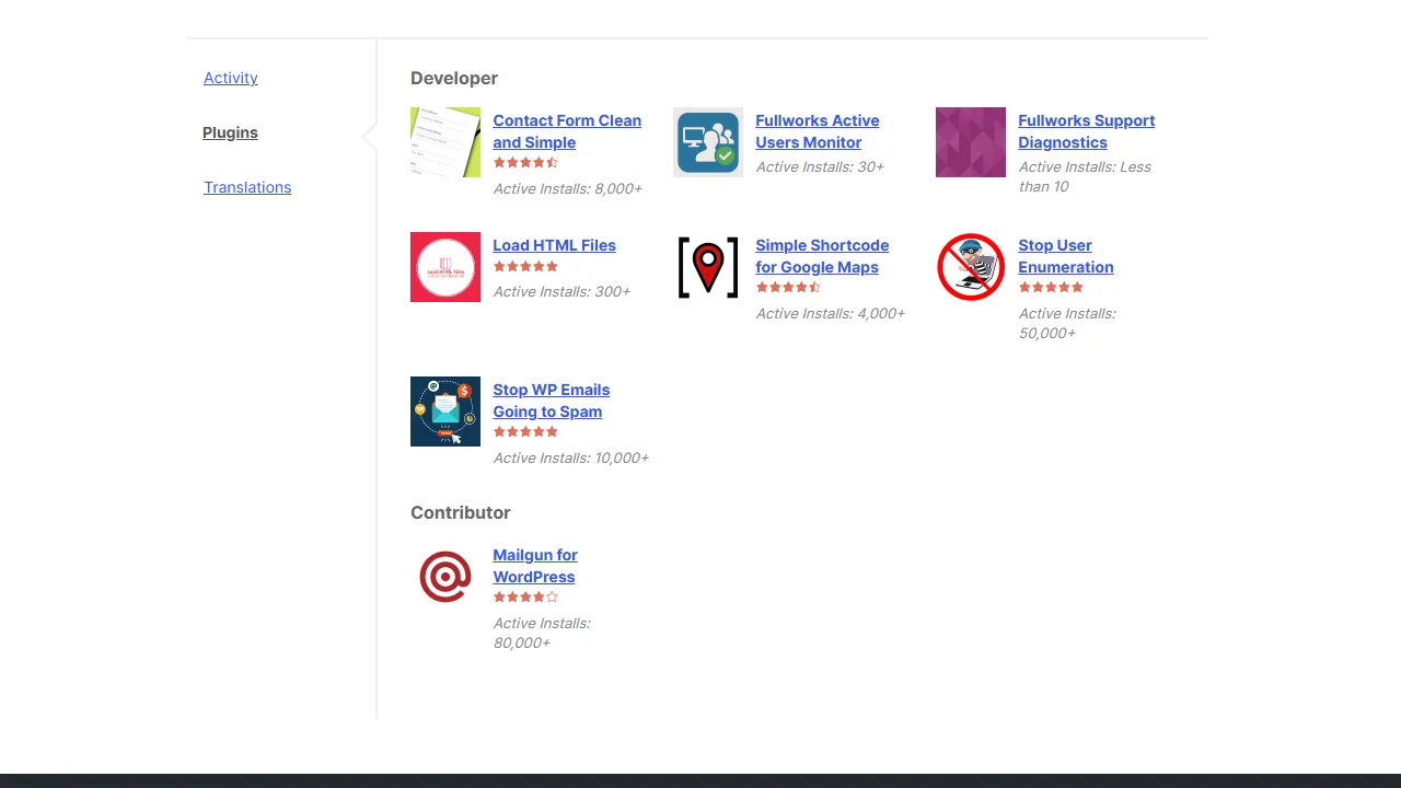 WPDeveloperAlan - Free WordPress Plugins for Your Website screenshot