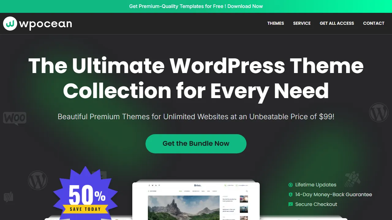 pocean.com - WordPress Themes and Plugins screenshot