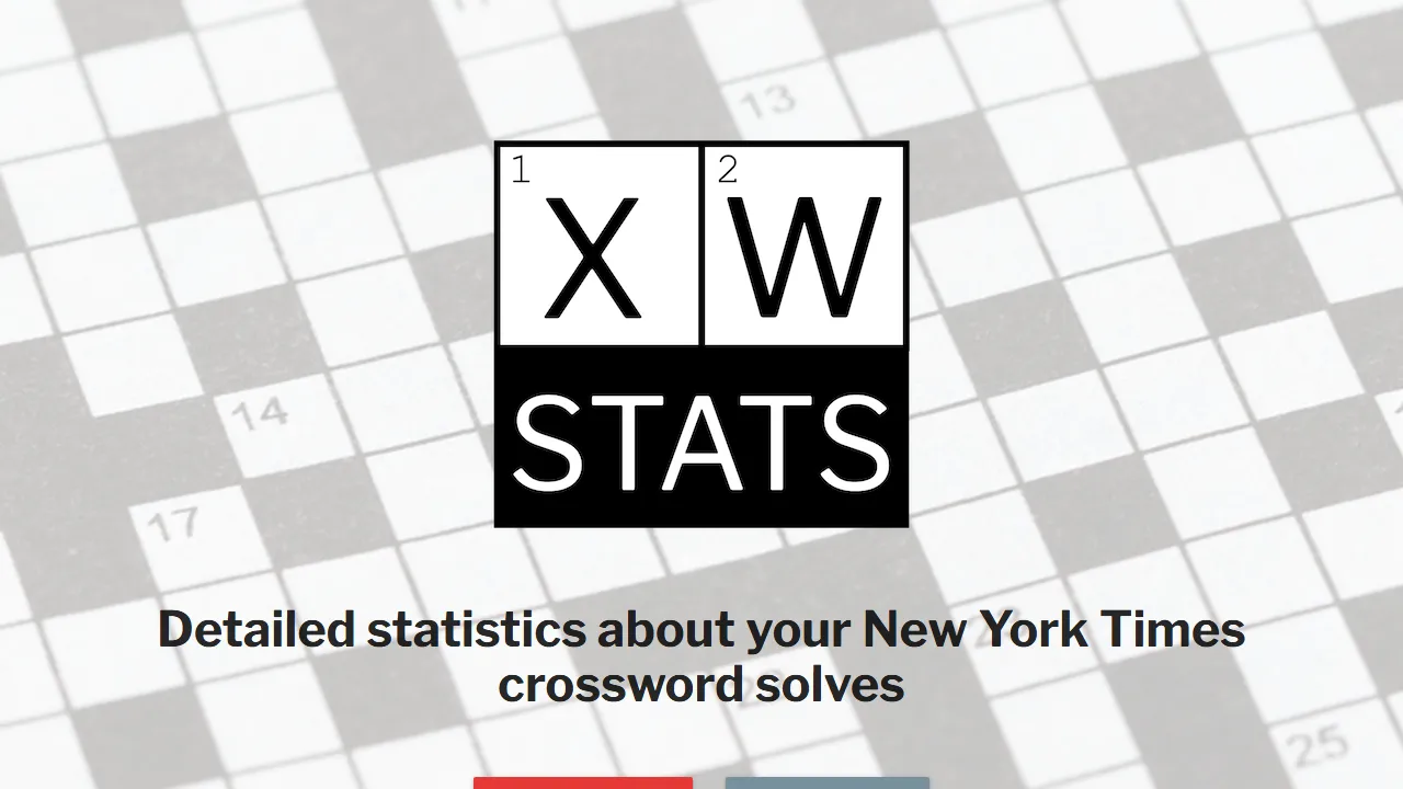 xwstats.com - NYTimes Crossword Statistics and Data Tracker screenshot