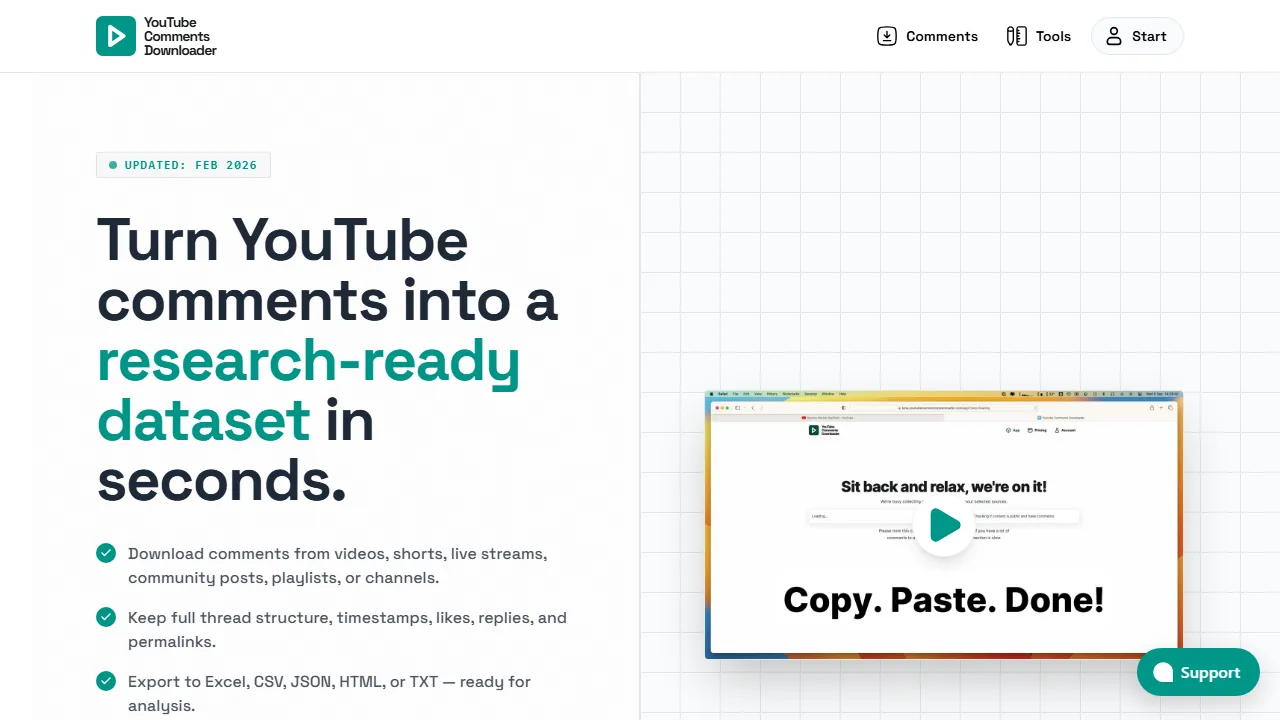 youtubecommentsdownloader.com - Youtube Downloader Online Video to MP3 screenshot