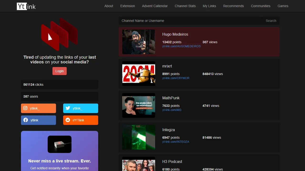 yt-link.com - Donation to Support YouTube Shorten screenshot