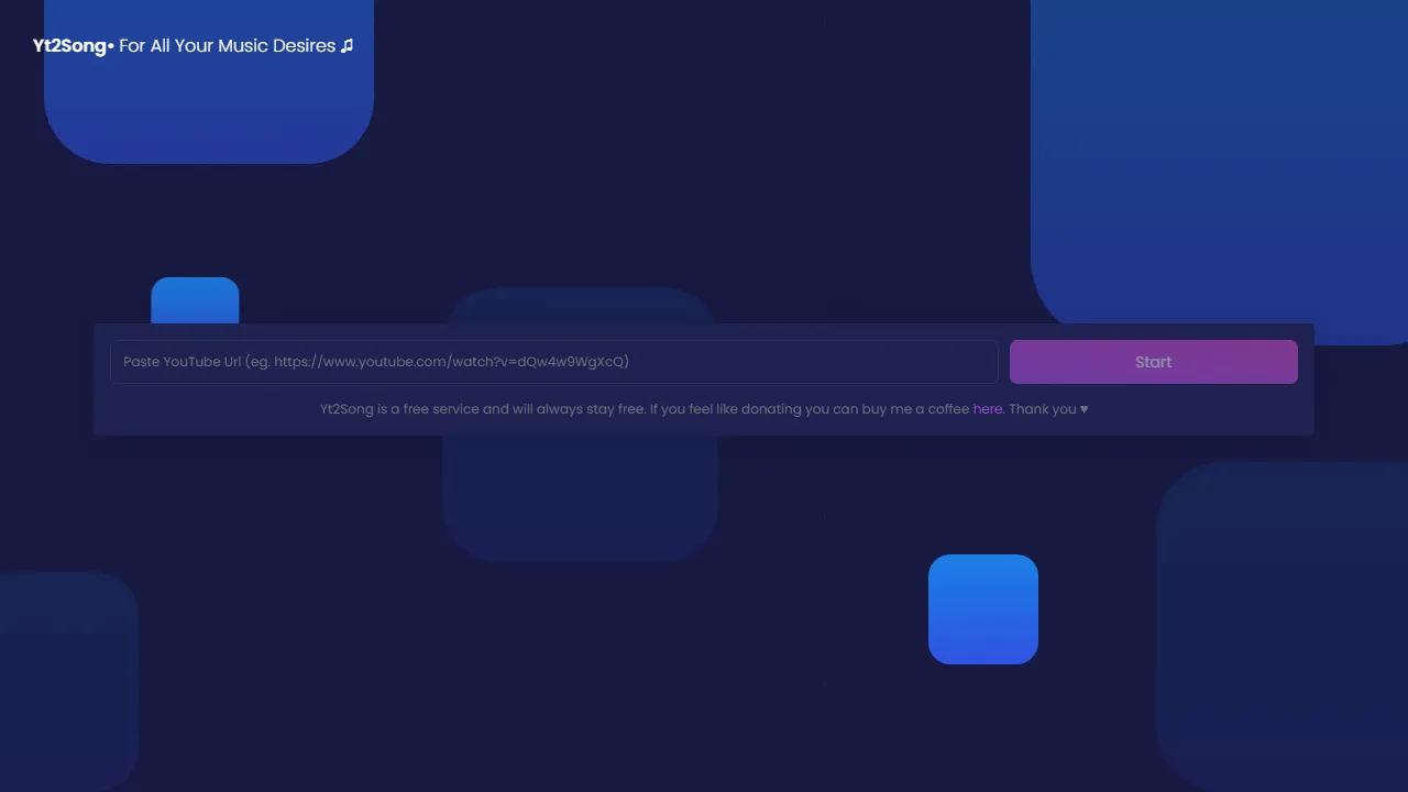 yt2song.com - YouTube to MP3 Converter Online screenshot