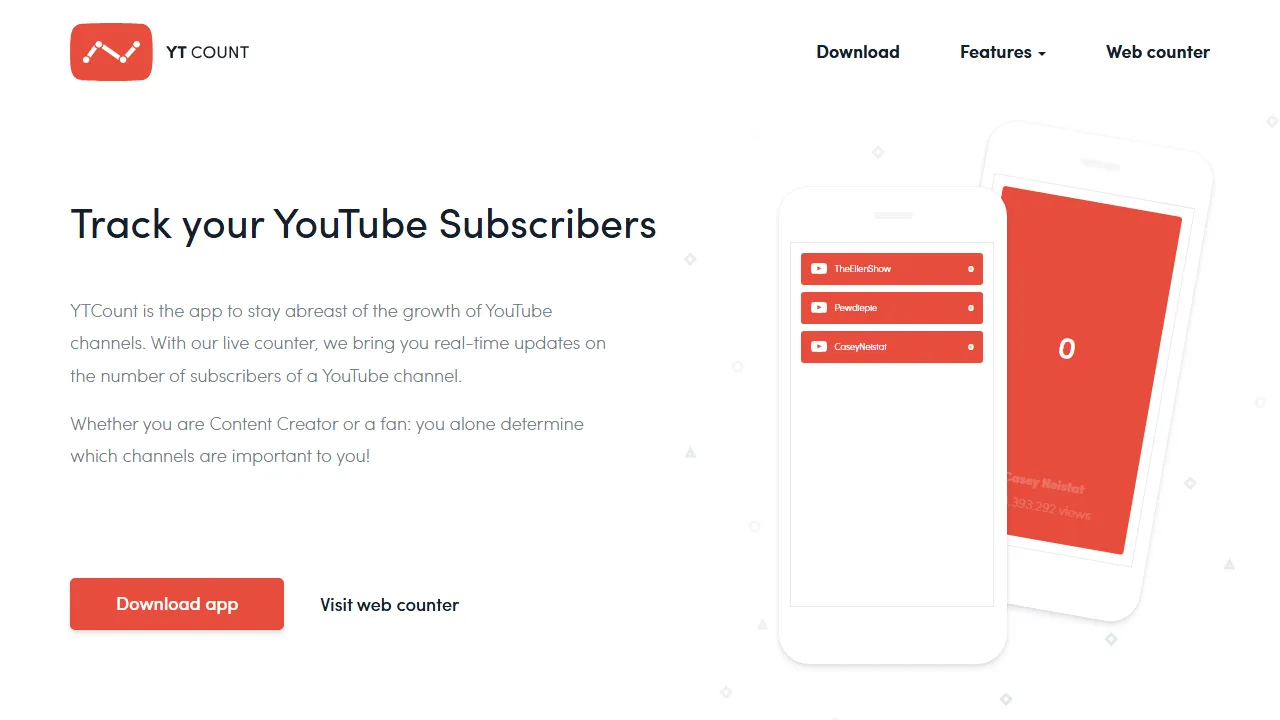 ytcount.com - Real-Time YouTube Channel Analytics Tool screenshot