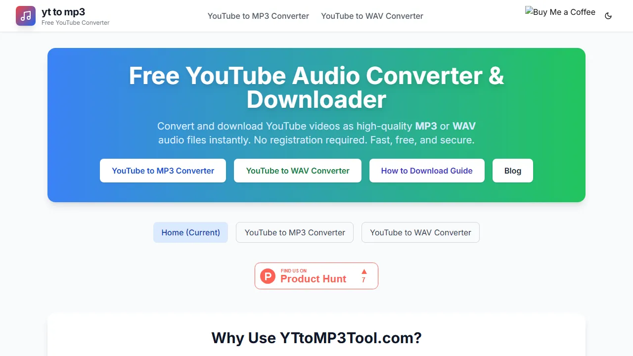yttomp3tool.com - Convert YouTube to MP3 Online Free screenshot