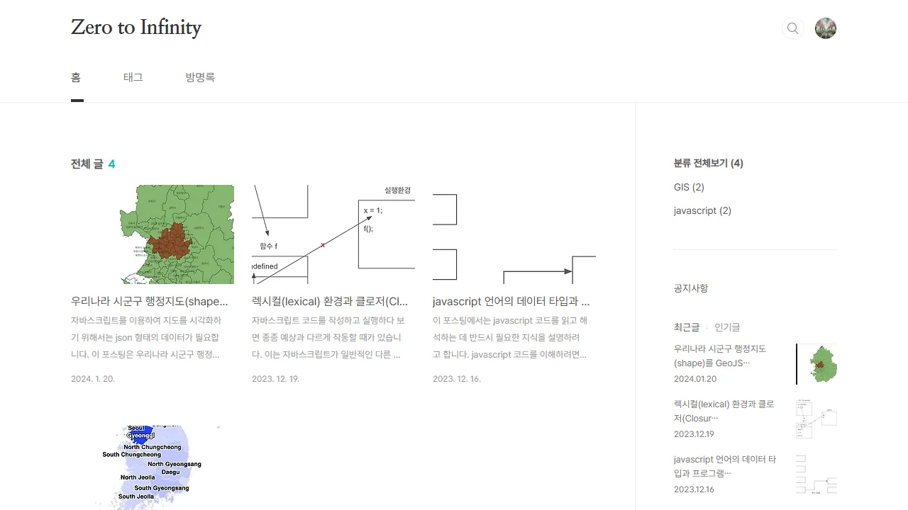 zeronity.tistory.com - SaaS Platform for Stock Analysis screenshot