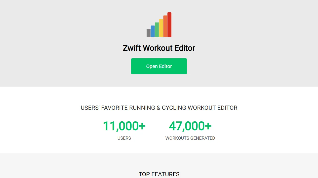 zwiftworkout.com - Free Open Source Workout Plan Creator screenshot