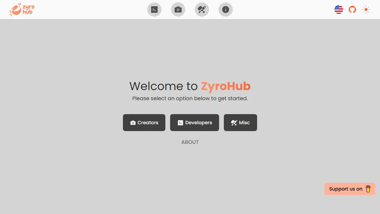 zyrohub.app - Media Conversion Toolkit for Developers Online screenshot